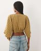 ASOS DESIGN ASOS DESIGN batwing wrap detail top in olive stripes-Multi - 4