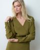 ASOS DESIGN ASOS DESIGN batwing wrap maxi dress in moss green - 2