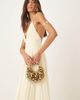 ASOS DESIGN ASOS DESIGN beaded and sequin scoop grab clutch bag in gold - 1