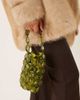 ASOS DESIGN ASOS DESIGN beaded bucket clutch purse in olive-Green - 1