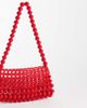 ASOS DESIGN ASOS DESIGN beaded clutch purse in red - 4