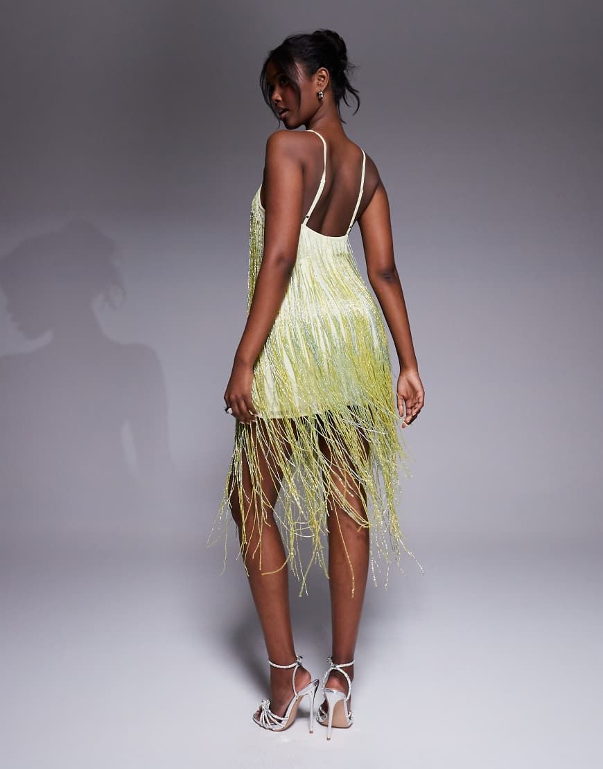 beaded cami dress ASOS DESIGN The smooth satin overlay colleciton-resortwear Palm Beach Shopping Guide Color:BLUE HORIZON