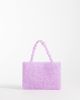 ASOS DESIGN ASOS DESIGN beaded mini clutch purse with handle in purple - 1
