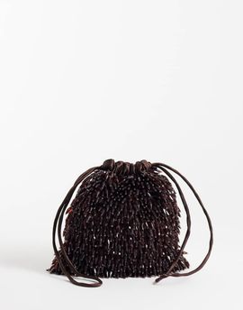 ASOS DESIGN ASOS DESIGN beaded pouch in chocolate-Brown