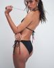 ASOS DESIGN ASOS DESIGN Belle embellished tie side bikini bottoms with beaded chili charms in black - 1