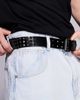 ASOS DESIGN ASOS DESIGN belt with diamond pyramid studs in black - 1