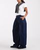 ASOS DESIGN ASOS DESIGN belted barrel leg jean in dark blue - 2