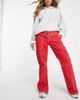 ASOS DESIGN ASOS DESIGN belted cargo flare pants in red - 3