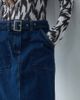ASOS DESIGN ASOS DESIGN belted denim 90's pencil skirt in mid blue - 2