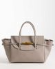 ASOS DESIGN ASOS DESIGN belted hardware grab handle tote in stone-Red - 1