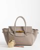 ASOS DESIGN ASOS DESIGN belted hardware grab handle tote in stone-Red - 2
