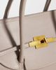 ASOS DESIGN ASOS DESIGN belted hardware grab handle tote in stone-Red - 3