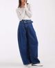 ASOS DESIGN ASOS DESIGN belted wide leg jean in mid blue - 1