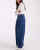 ASOS DESIGN ASOS DESIGN belted wide leg jean in mid blue - 2