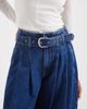 ASOS DESIGN ASOS DESIGN belted wide leg jean in mid blue - 4