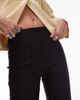 ASOS DESIGN ASOS DESIGN bengaline capri pants with split at sides in black pinstripe-Multi - 3