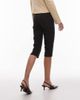 ASOS DESIGN ASOS DESIGN bengaline capri pants with split at sides in black pinstripe-Multi - 4