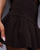 ASOS DESIGN ASOS DESIGN bengaline flippy mini skirt in chocolate - part of a set-Brown - 4