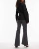 ASOS DESIGN ASOS DESIGN bengaline slim flare pants in gray heather - 4