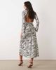 ASOS DESIGN ASOS DESIGN bias high neck maxi dress in zebra print-White - 4