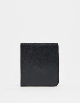 ASOS DESIGN ASOS DESIGN bifold real leather wallet in black