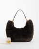 ASOS DESIGN ASOS DESIGN big fur shoulder in chocolate-Brown - 2