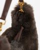 ASOS DESIGN ASOS DESIGN big fur shoulder in chocolate-Brown - 3
