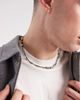 ASOS DESIGN ASOS DESIGN black cord and square beaded necklace in multi - 1
