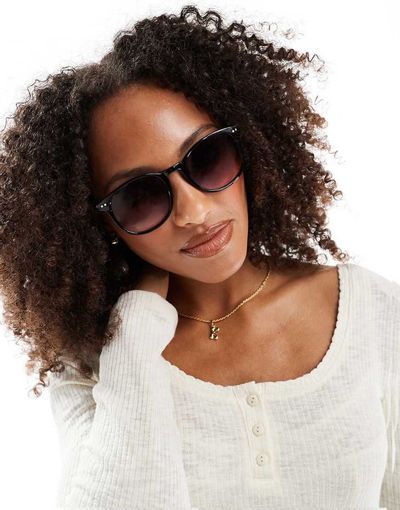 ASOS DESIGN ASOS DESIGN black round sunglasses