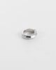 ASOS DESIGN ASOS DESIGN black stone molten ring in silver - 3