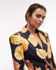 ASOS DESIGN ASOS DESIGN blazer with nipped waist and power shoulder in bright floral-Multi - 3