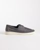 ASOS DESIGN ASOS DESIGN boat shoe in gray leather with weave detail - 1
