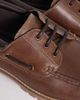 ASOS DESIGN ASOS DESIGN boat shoes with cleated sole in brown leather - 3