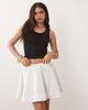 ASOS DESIGN ASOS DESIGN bonded circle voluminous skirt in cloud white - part of a set - 2
