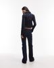 ASOS DESIGN ASOS DESIGN bootcut flare jeans in pinstripe - part of a set-Navy - 2