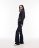 ASOS DESIGN ASOS DESIGN bootcut flare jeans in pinstripe - part of a set-Navy - 3