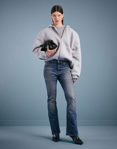 ASOS DESIGN ASOS DESIGN bootcut jeans in vintage wash-Blue