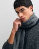 ASOS DESIGN ASOS DESIGN border rib knit scarf in gray - 2