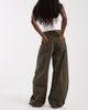 ASOS DESIGN ASOS DESIGN Bow Barrel Jeans in khaki-Blue - 3