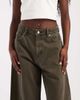 ASOS DESIGN ASOS DESIGN Bow Barrel Jeans in khaki-Blue - 4