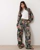 ASOS DESIGN ASOS DESIGN Bow barrel leg pants in floral tapestry print - part of a set-Multi - 1