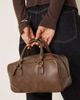 ASOS DESIGN ASOS DESIGN bowler mini purse in washed brown - 3