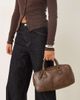 ASOS DESIGN ASOS DESIGN bowler mini purse in washed brown - 4