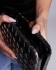 ASOS DESIGN ASOS DESIGN box clutch bag with crossbody strap in gunmetal-Silver - 2