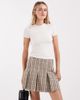 ASOS DESIGN ASOS DESIGN box pleats tailored mini skirt in brown micro plaid - 2
