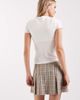 ASOS DESIGN ASOS DESIGN box pleats tailored mini skirt in brown micro plaid - 4