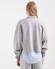 ASOS DESIGN ASOS DESIGN boxy crop brushback sweatshirt in gray heather - 4
