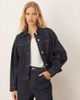 ASOS DESIGN ASOS DESIGN boxy denim jacket with back pleat in indigo-Blue - 1
