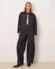 ASOS DESIGN ASOS DESIGN boxy denim jacket with back pleat in indigo-Blue - 4