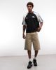 ASOS DESIGN ASOS DESIGN boxy oversized cut and sew t-shirt with athletic graphic in black - 3